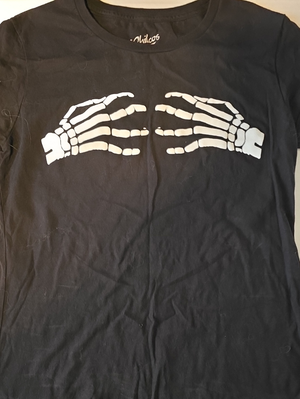 VINTAGE 2003 Misfits Skeleton Hands Band Tee Shirt Black XL Y2K